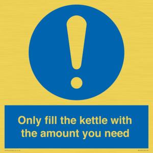 Only fill the kettle with the amount you need